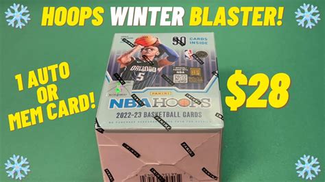 2022 23 Panini Hoops WINTER Blaster Box Opening Review AUTO MEM New