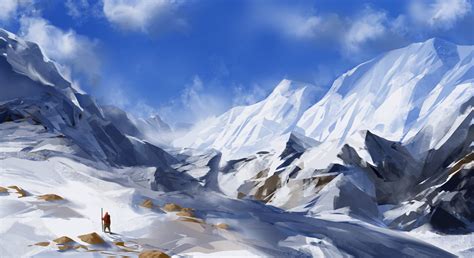 Snowy Mountains by JoakimOlofsson on DeviantArt