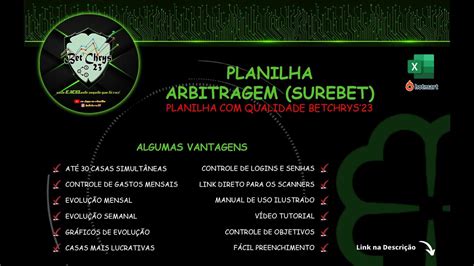 Planilha Arbitragem Surebet Profissionalizada Youtube