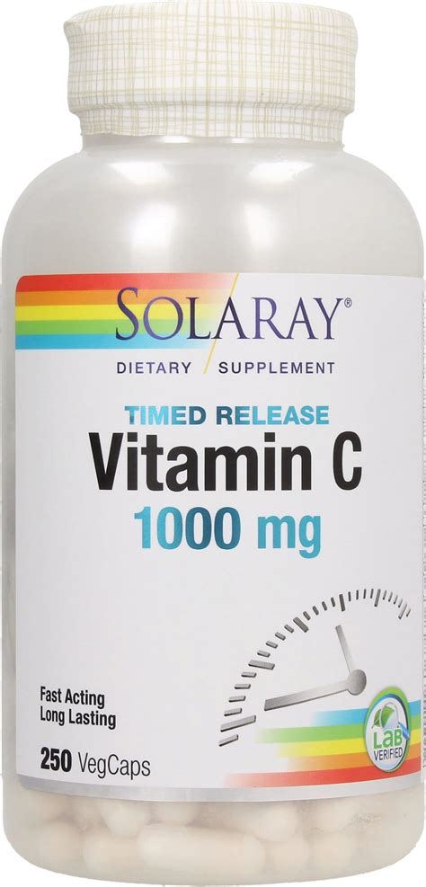 Vitamin C Mg Timed Release Solaray Vitalabo Online Shop Europe