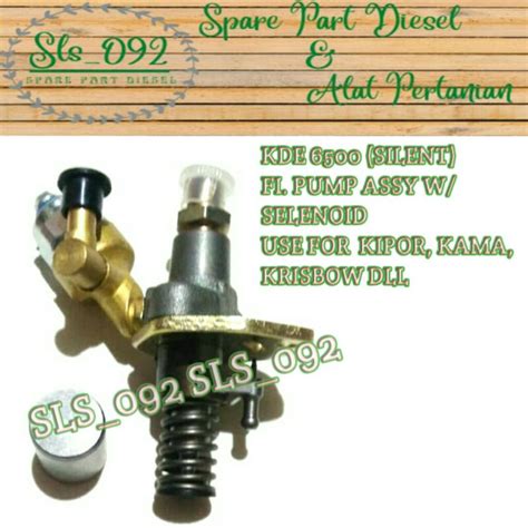 Jual FUEL INJECTION PUMP ASSY W SELENOID KDE 6500 GENSET SILENT