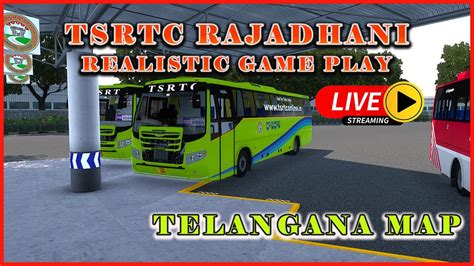 TSRTC Rajadhani Bus Realistic Driving In Telangana Map In ETS2 YouTube