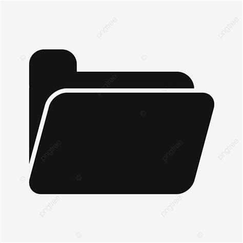 Folder Silhouette Png Free Folder Vector Icon Folder Icons Folder