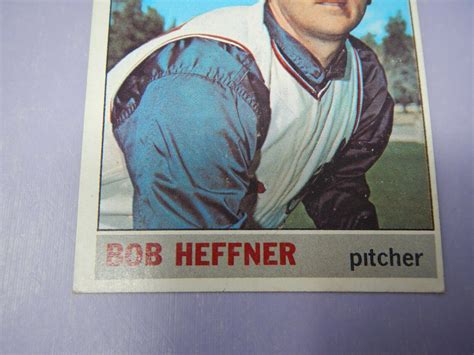 1966 Topps Baseball Bob Heffner Cleveland Indians 432 Ebay