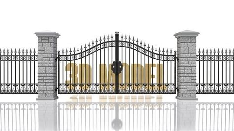 Opening Iron Gate Animation 3d Model Animated Cgtrader