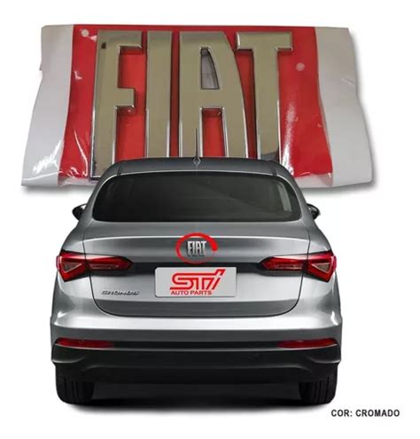 Emblema Fiat Cromado Cronos Drive Novo Original Parcelamento Sem