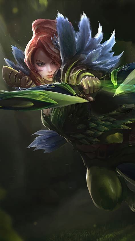 Dota Video Game Art Fantasy Art Anime Windranger Hd Wallpaper