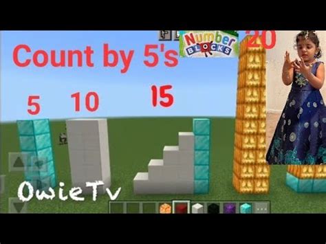 Counting By S Number Blocks Minecraft Counting Owie Tv Counting By