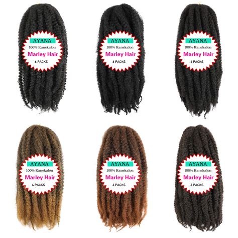 Packs Marley Twist Braiding Hair Inch Marley Hair Crochet Braids