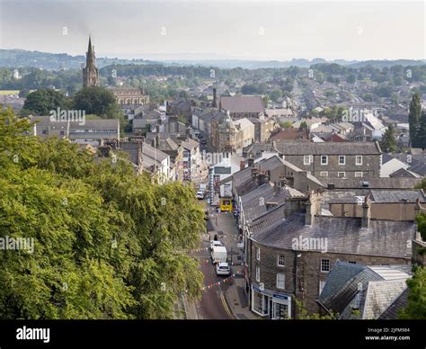 Clitheroe Town Centre Lancashire Uk Stock Photo Alamy