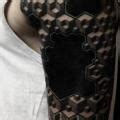 R Cken Nacken Dotwork Geometrisch Tattoo Von Corey Divine