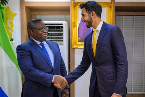 Shakhboot Bin Nahyan Al Nahyan Meets President Of Sierra Leone