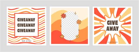 Giveaway Winner Announcement Social Media Post Vector Image