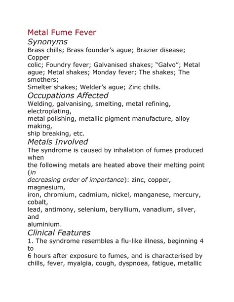 What Is Fume Fever at Stephanie Le blog