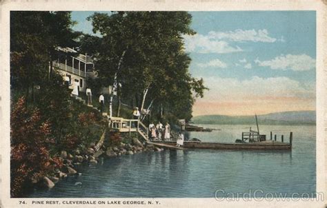 Pine Rest Cleverdale On Lake George New York Postcard