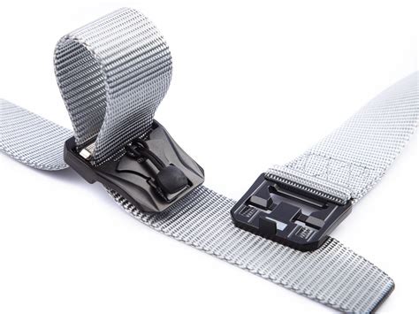 Grey Webbing Trouser Belt With Magnetic Buckle Ranger Grey