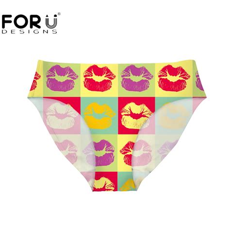 Buy Forudesigns 2017 Women Sexy Seamless Ultra Thin Underwear Sexy Lips Pattern