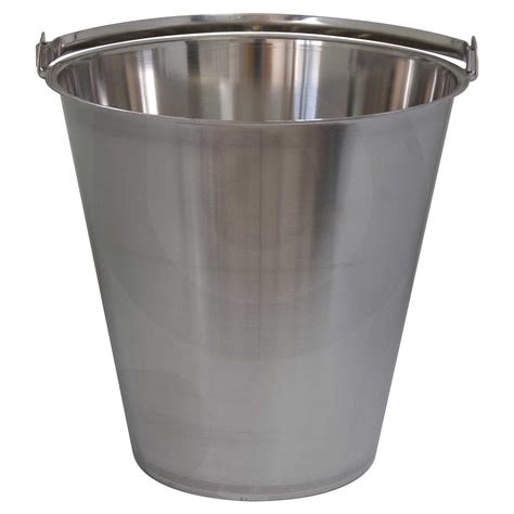 Stainless Steel Graduated Bucket Liters Olive Oil Polsinelli Enologia