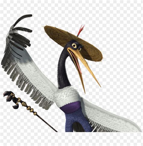 crane action shot kung fu panda crane png image  transparent