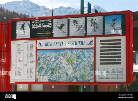 Ski resort information and piste map at Sestriere Italy Torino 2006 ...