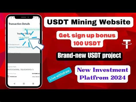 Usdt Mining Site Earn Crypto Investment Website Earn Usdt