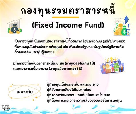 [vi Journey ลงทุนเน้นคุณค่า] กองทุนรวมตราสารหนี้ Fixed Income Fund คืออะไร มีอะไรบ้าง กองทุน