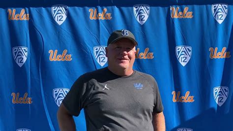 Ucla Football Practice Media Availability Chip Kelly Aug Youtube