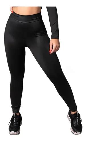 Cal A Legging Cirre Cintura Alta Hot Pants Couro Fake Parcelamento Sem Juros