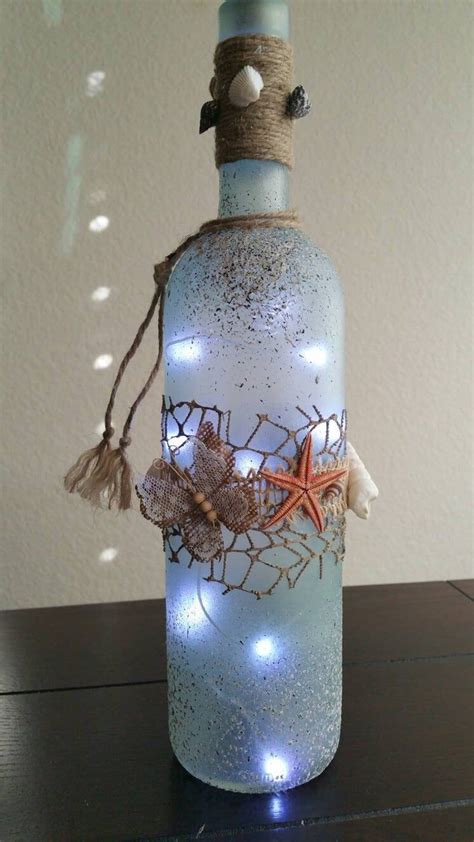 Sea Foam And Sand LED Accent Light Etsy In 2024 Bottles Decoration