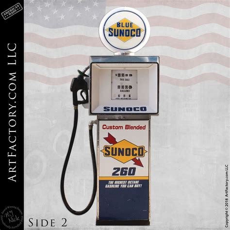 Vintage Sunoco Gas Pump Unrestored S Era With Mobil Special