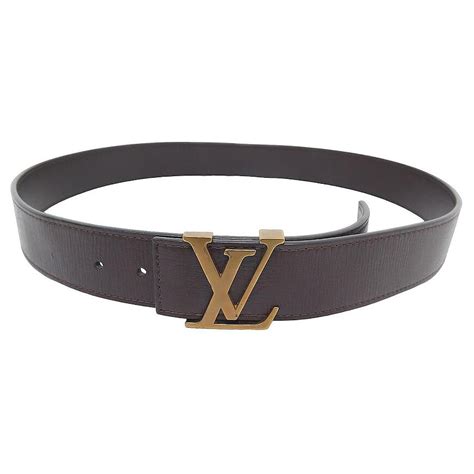 Louis Vuitton M Lv Iniciais Mm Cintos De Couro Epi Marrom