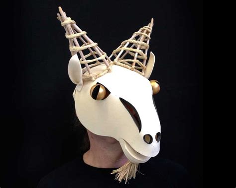 Goat Masquerade Mask For Adults And Children Capricorn Headpiece