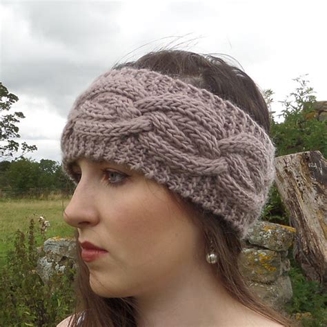 Ravelry Cocoon Cabled Headband Pattern By William Nelson