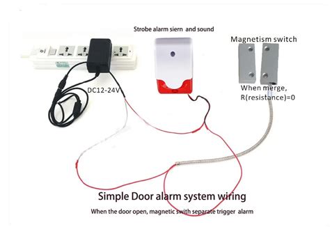 Wiring diagram for magnetic door contacts explained