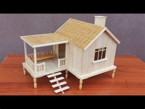 Casas De Palitos De Helado How To Make A Cute House By Using Popsicle