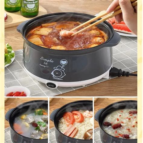 220v Household Electric Mini Multi Cooker Non Stick Hot Pot Cooking Pot For Cooking Frying