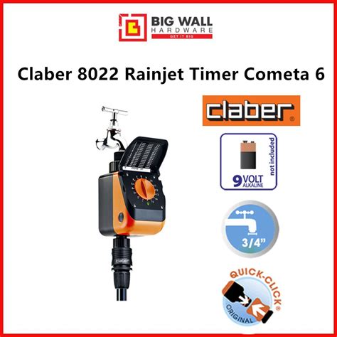 Claber 8419 Aquauno Logica Plus Big Wall Hardware Shopee Malaysia