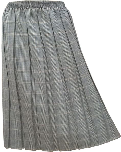 Tartan Pleated Skirts Older Women Ladies Plain Floral Check Skirts