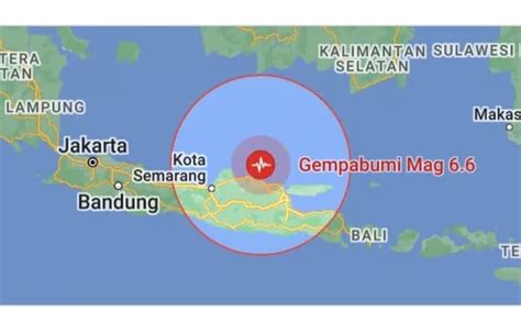 Gempa Bumi 6 6 Magnitudo Di Laut Jawa Tak Berpotensi Tsunami