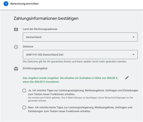 Google Ads Konto Erstellen In Schritten