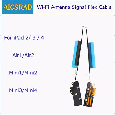 New Wi Fi Antenna Signal Flex Cable For Ipad 2 3 4 Air 1 Air 2