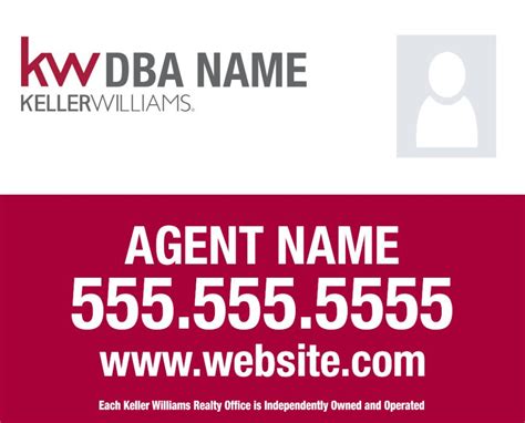 Keller Williams Yard Sign 24 X 30 With Photo