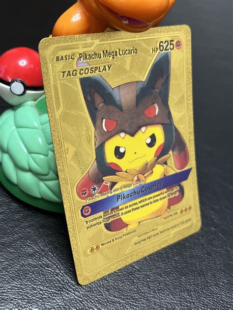 Mavin Gold Pokemon Pikachu Mega Lucario 009