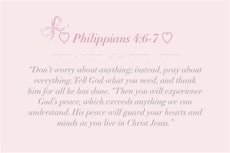 Coquette Scripture On Instagram ׂ ୨୧⸝⸝ Philippians 4 6 7 ⁺ 𓂋 𓈒 ♡ In