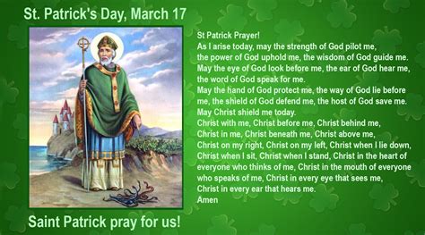 Saint Patrick's Day March 17, St Patrick Prayer - 7 Sorrows Rosaries