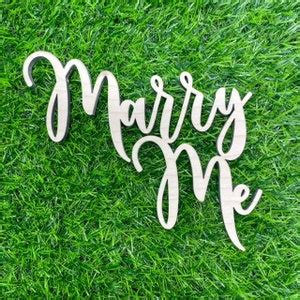 Marry Me Sign, Proposal Wooden Sign, Engagement Backdrop Sign, Wedding ...