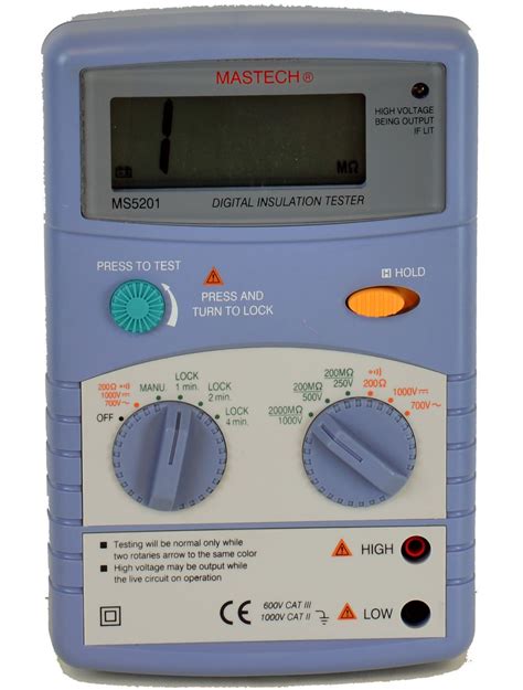 MASTECH MS5201 Digital Insulation Tester User Guide