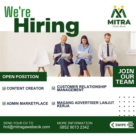 Lowongan Kerja Content Creator Admin Marketplace Advertiser