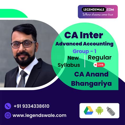 CA Inter New Syllabus Advanced Accounting Group 1 Regular Batch By CA