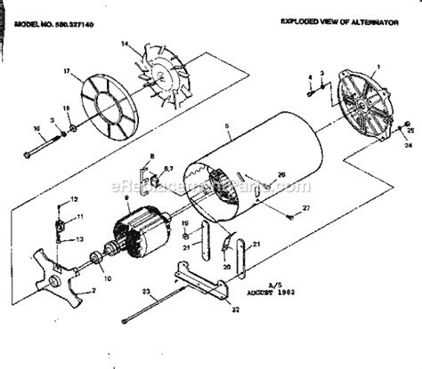 Craftsman 580327140 Parts List and Diagram : eReplacementParts.com